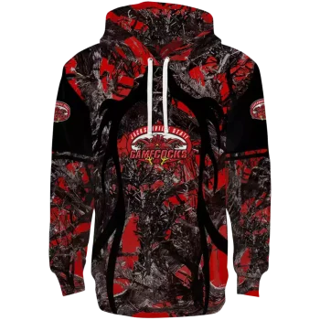 custom jacksonville state gamecocks hunting theme red black hoodie best selling