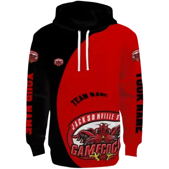 custom jacksonville state gamecocks minimalist design red black hoodie best selling