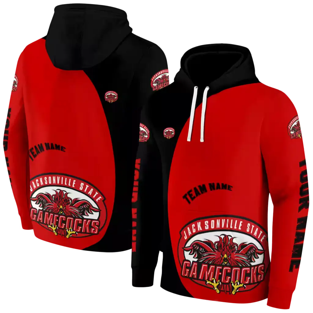 custom jacksonville state gamecocks minimalist design red black hoodie fashion forward custom jacksonville state gamecocks minimalist design red black hoodie fashion forward