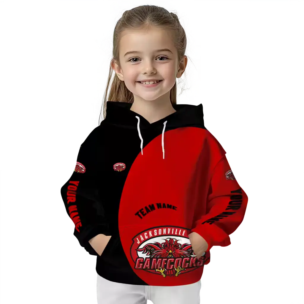 custom jacksonville state gamecocks minimalist design red black hoodie top rated custom jacksonville state gamecocks minimalist design red black hoodie top rated