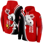 custom jacksonville state gamecocks peeking snoopy red hoodie best selling