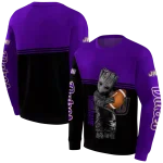 custom james madison dukes baby groot purple black hoodie best selling