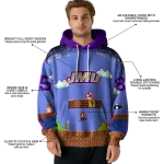 custom james madison dukes mario blue black hoodie best selling