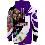 custom james madison dukes puzzle pieces purple hoodie best selling