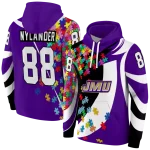 custom james madison dukes puzzle pieces purple hoodie best selling