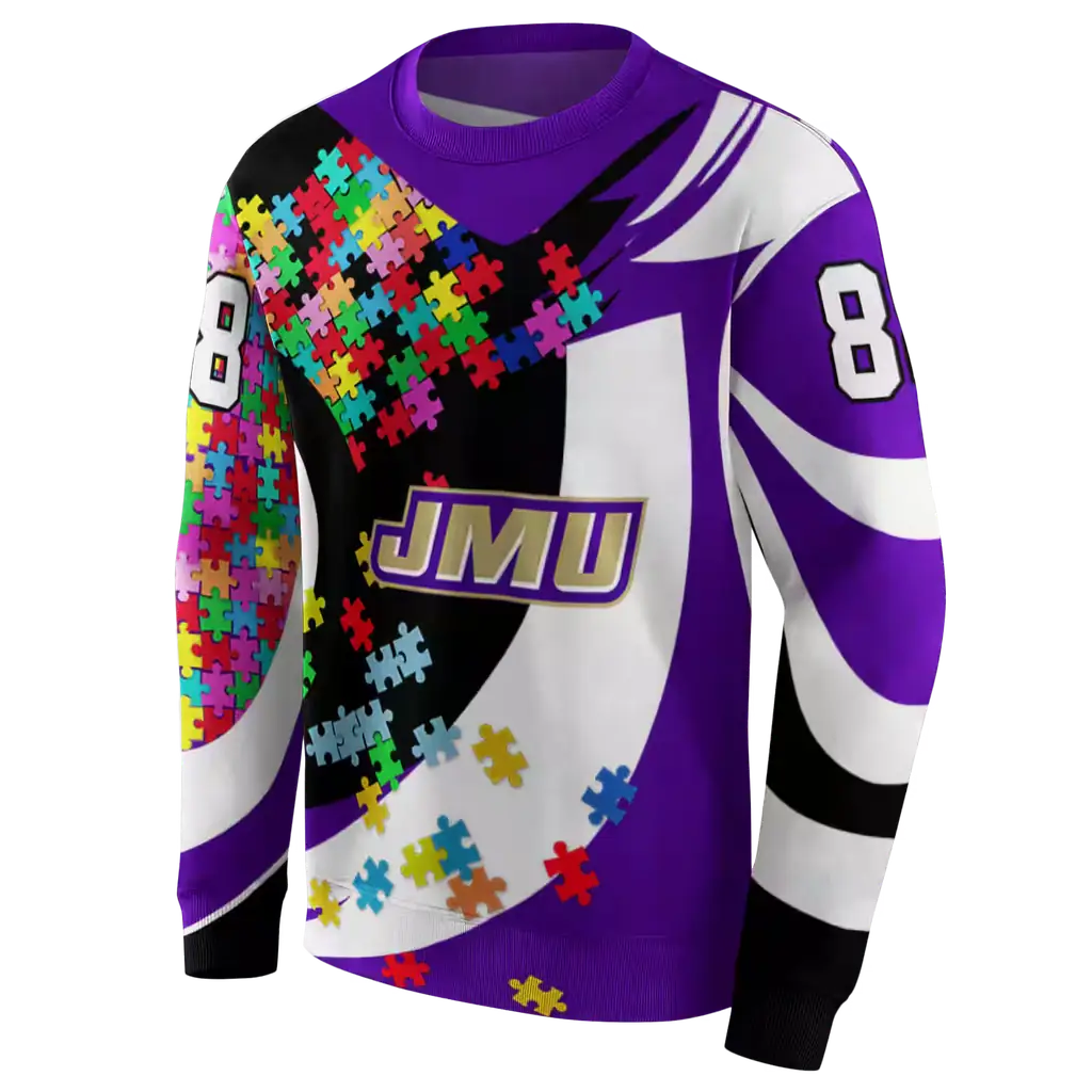 custom james madison dukes puzzle pieces purple hoodie new arrival custom james madison dukes puzzle pieces purple hoodie new arrival