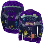 custom james madison dukes spongebob patrick star purple navy hoodie best selling