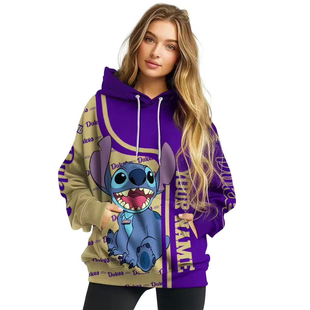 custom james madison dukes stitch purple hoodie high quality custom james madison dukes stitch purple hoodie high quality