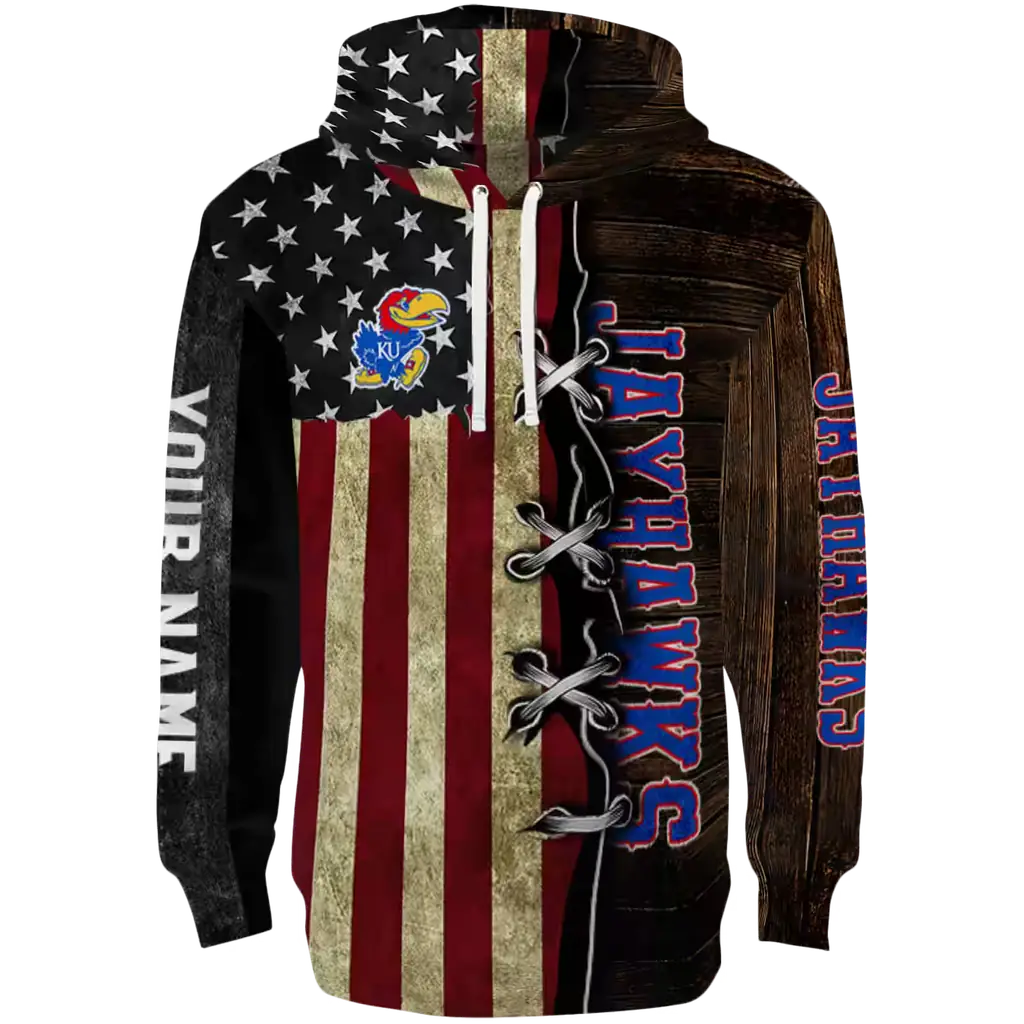 custom kansas jayhawks american pride hoodie best selling custom kansas jayhawks american pride hoodie best selling