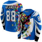 custom kansas jayhawks puzzle pieces blue hoodie best selling