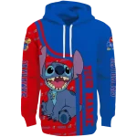 custom kansas jayhawks stitch blue hoodie best selling
