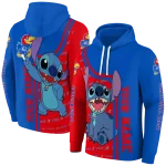 custom kansas jayhawks stitch blue hoodie best selling