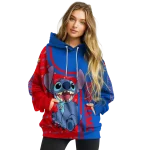 custom kansas jayhawks stitch blue hoodie best selling