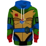 custom kansas jayhawks superhero armor blue green hoodie best selling