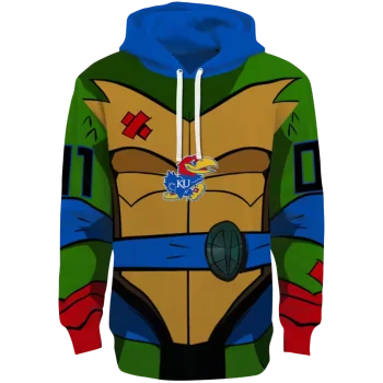 custom kansas jayhawks superhero armor blue green hoodie best selling