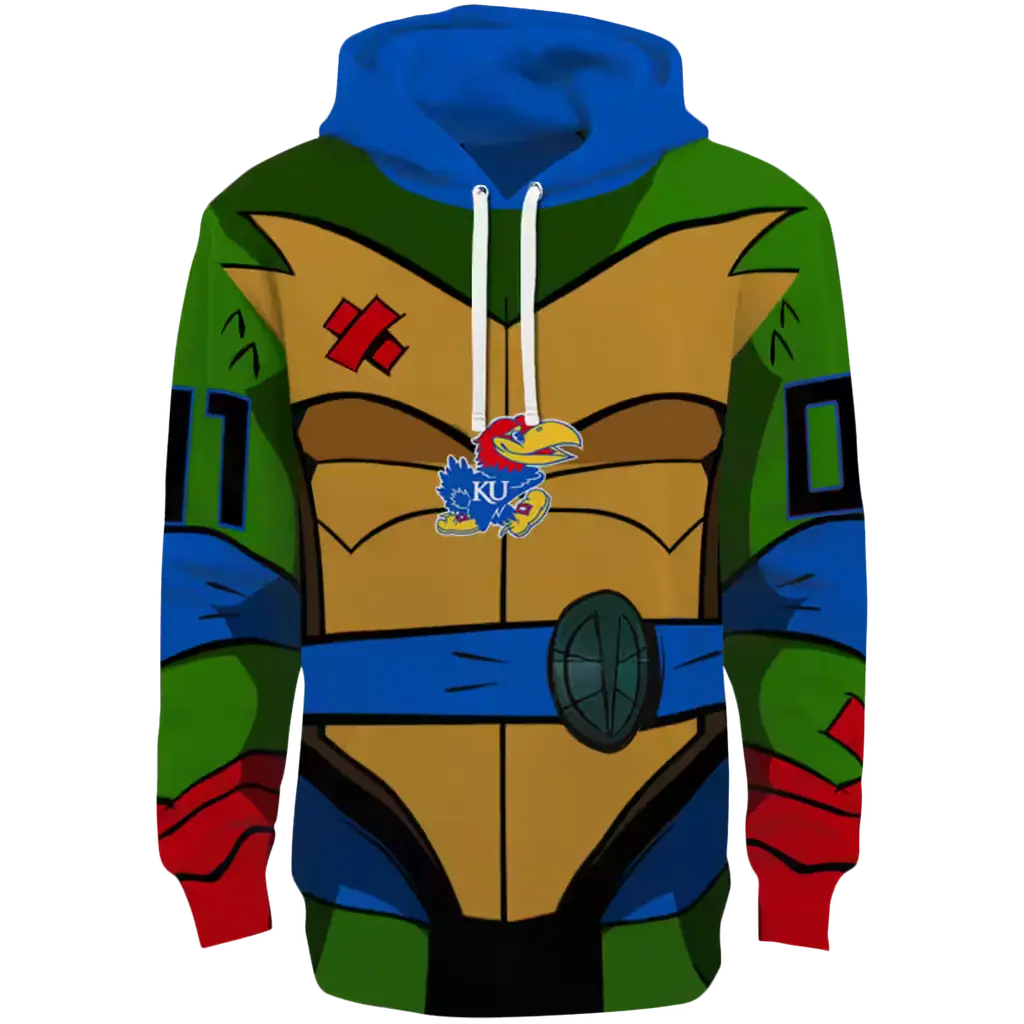 custom kansas jayhawks superhero armor blue green hoodie best selling custom kansas jayhawks superhero armor blue green hoodie best selling