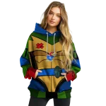 custom kansas jayhawks superhero armor blue green hoodie best selling