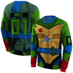 custom kansas jayhawks superhero armor blue green hoodie best selling
