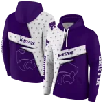custom kansas state wildcats abstract shape purple hoodie best selling