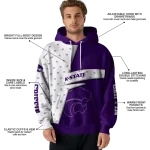 custom kansas state wildcats abstract shape purple hoodie best selling