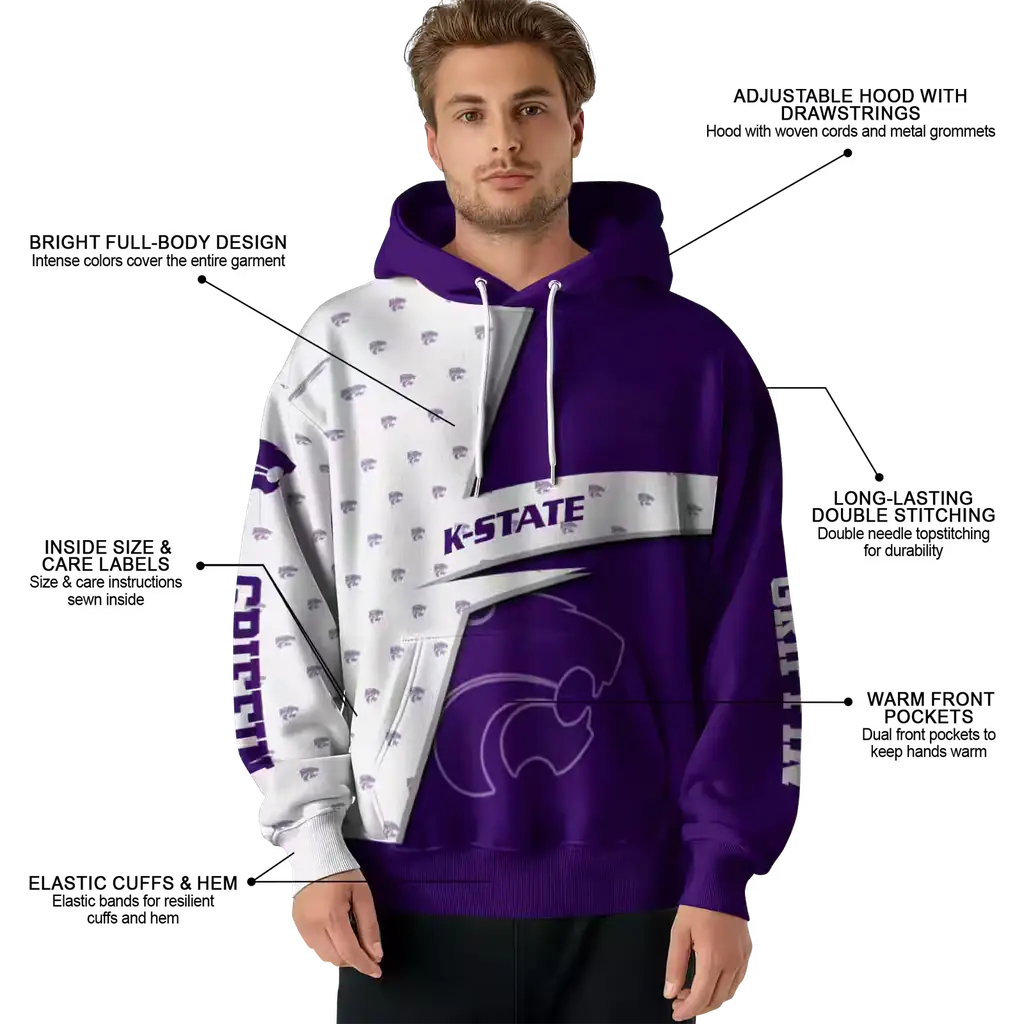 custom kansas state wildcats abstract shape purple hoodie latest model custom kansas state wildcats abstract shape purple hoodie latest model