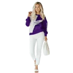 custom kansas state wildcats abstract shape purple hoodie best selling