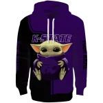 custom kansas state wildcats baby yoda purple black hoodie best selling