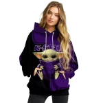 custom kansas state wildcats baby yoda purple black hoodie best selling
