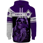 custom kansas state wildcats grim reaper purple black hoodie best selling