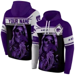 custom kansas state wildcats grim reaper purple black hoodie best selling