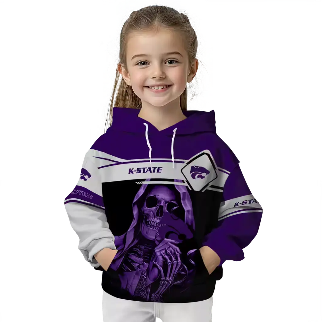 custom kansas state wildcats grim reaper purple black hoodie top rated custom kansas state wildcats grim reaper purple black hoodie top rated
