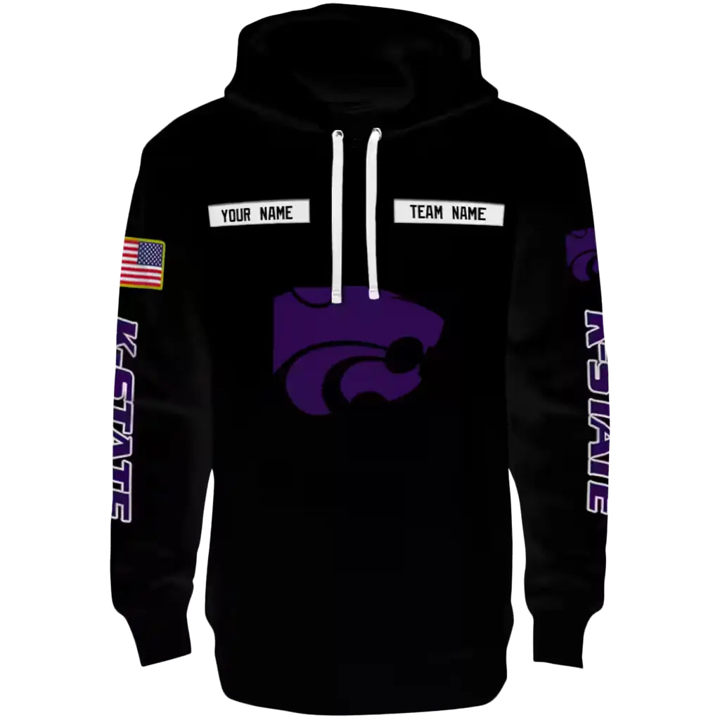 custom kansas state wildcats punisher skull black hoodie best selling custom kansas state wildcats punisher skull black hoodie best selling