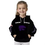 custom kansas state wildcats punisher skull black hoodie best selling