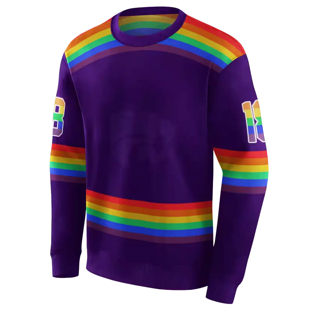 custom kansas state wildcats rainbow stripes purple hoodie new arrival custom kansas state wildcats rainbow stripes purple hoodie new arrival