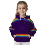 custom kansas state wildcats rainbow stripes purple hoodie best selling