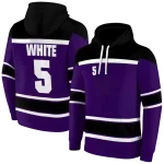 custom kansas state wildcats striped pattern purple hoodie best selling