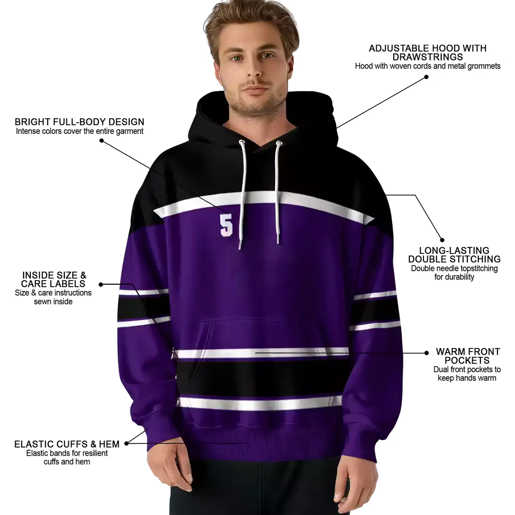 custom kansas state wildcats striped pattern purple hoodie latest model custom kansas state wildcats striped pattern purple hoodie latest model