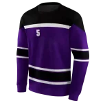 custom kansas state wildcats striped pattern purple hoodie best selling