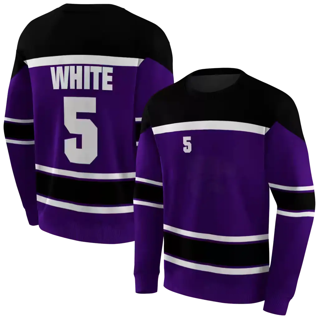 custom kansas state wildcats striped pattern purple hoodie premium grade custom kansas state wildcats striped pattern purple hoodie premium grade