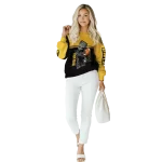 custom kennesaw state owls baby groot gold black hoodie best selling