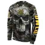 custom kennesaw state owls camo skull hoodie best selling