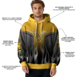 custom kennesaw state owls flame design gold hoodie best selling
