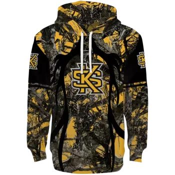 custom kennesaw state owls hunting theme gold black hoodie best selling
