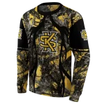 custom kennesaw state owls hunting theme gold black hoodie best selling