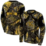 custom kennesaw state owls hunting theme gold black hoodie best selling