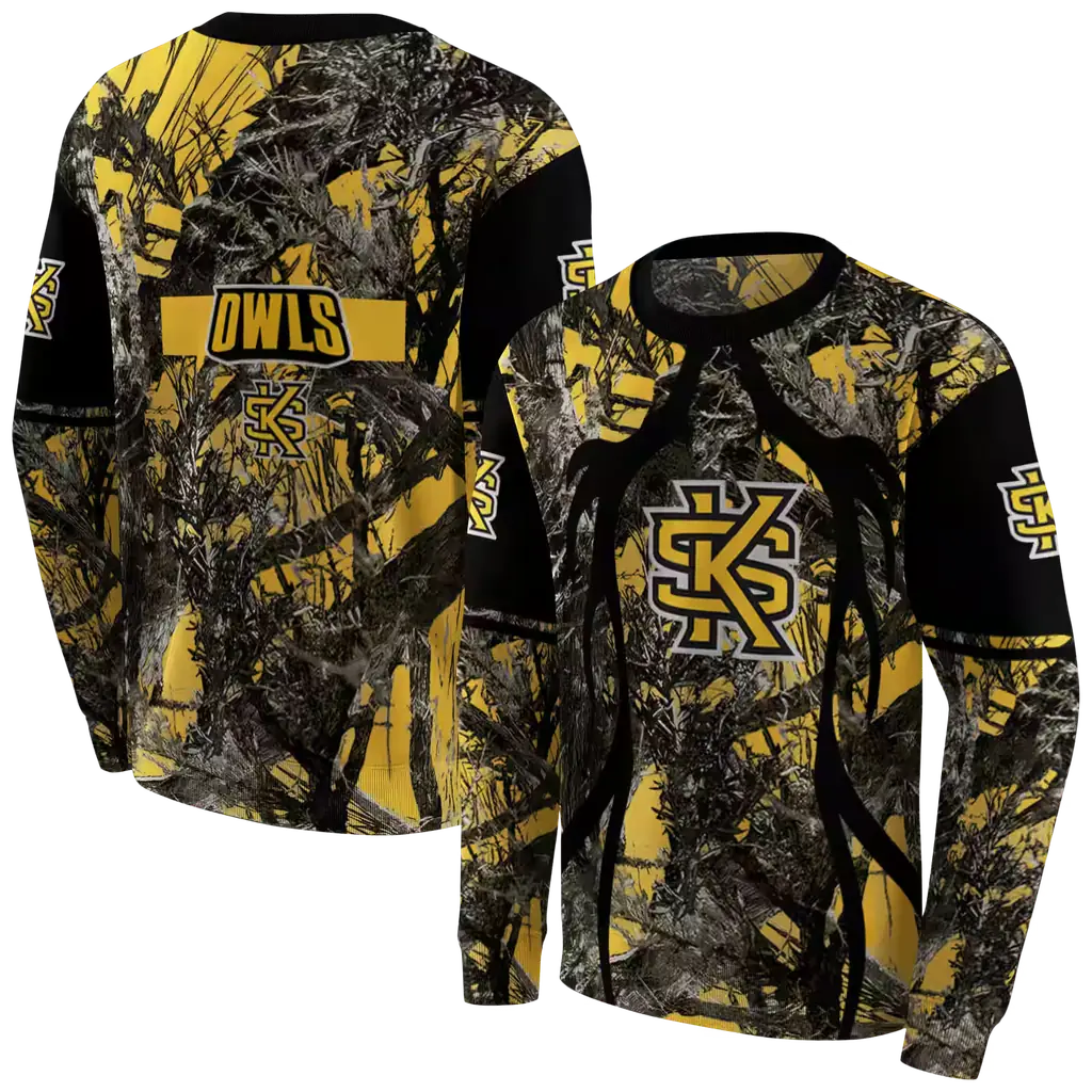 custom kennesaw state owls hunting theme gold black hoodie premium grade custom kennesaw state owls hunting theme gold black hoodie premium grade