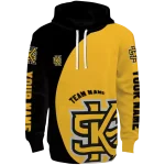 custom kennesaw state owls minimalist design gold black hoodie best selling