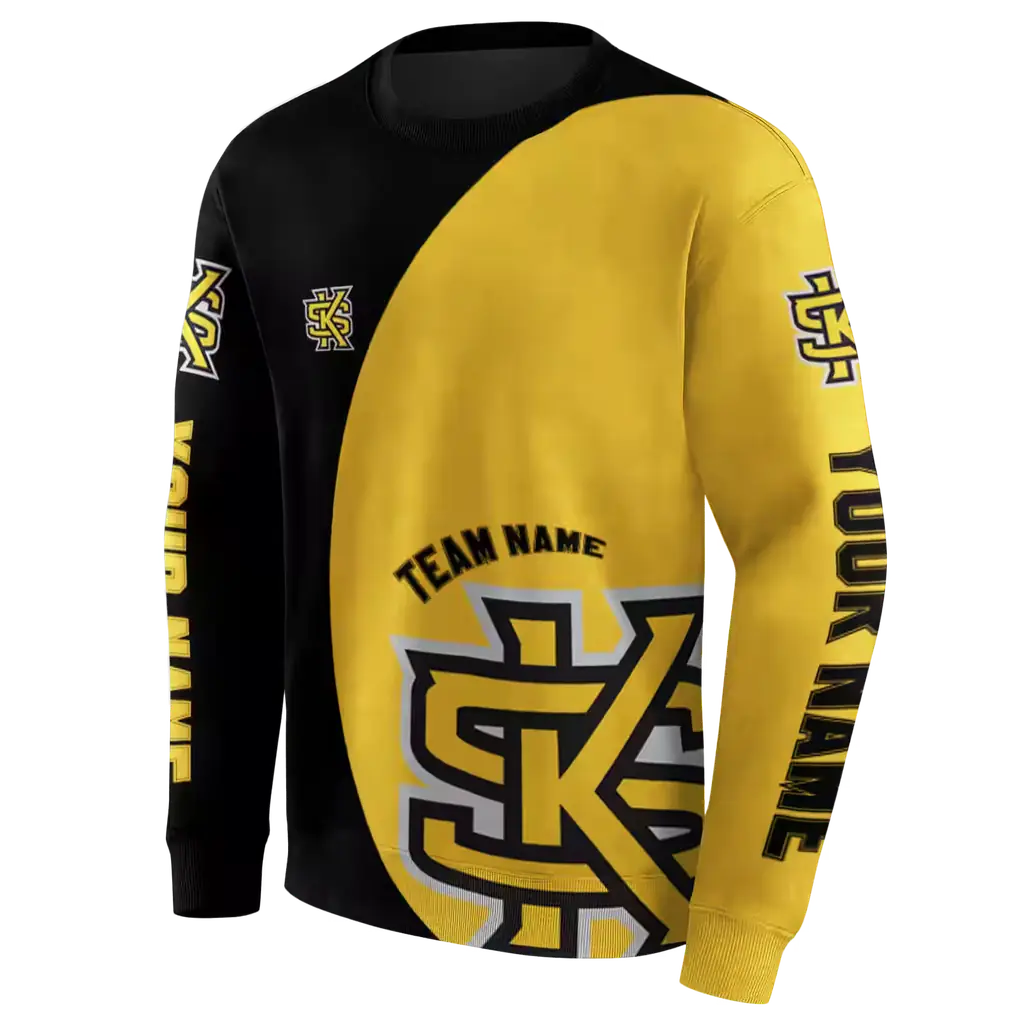 custom kennesaw state owls minimalist design gold black hoodie new arrival custom kennesaw state owls minimalist design gold black hoodie new arrival