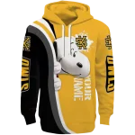 custom kennesaw state owls peeking snoopy gold hoodie best selling