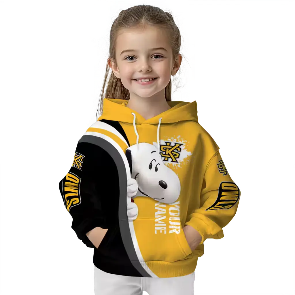 custom kennesaw state owls peeking snoopy gold hoodie top rated custom kennesaw state owls peeking snoopy gold hoodie top rated